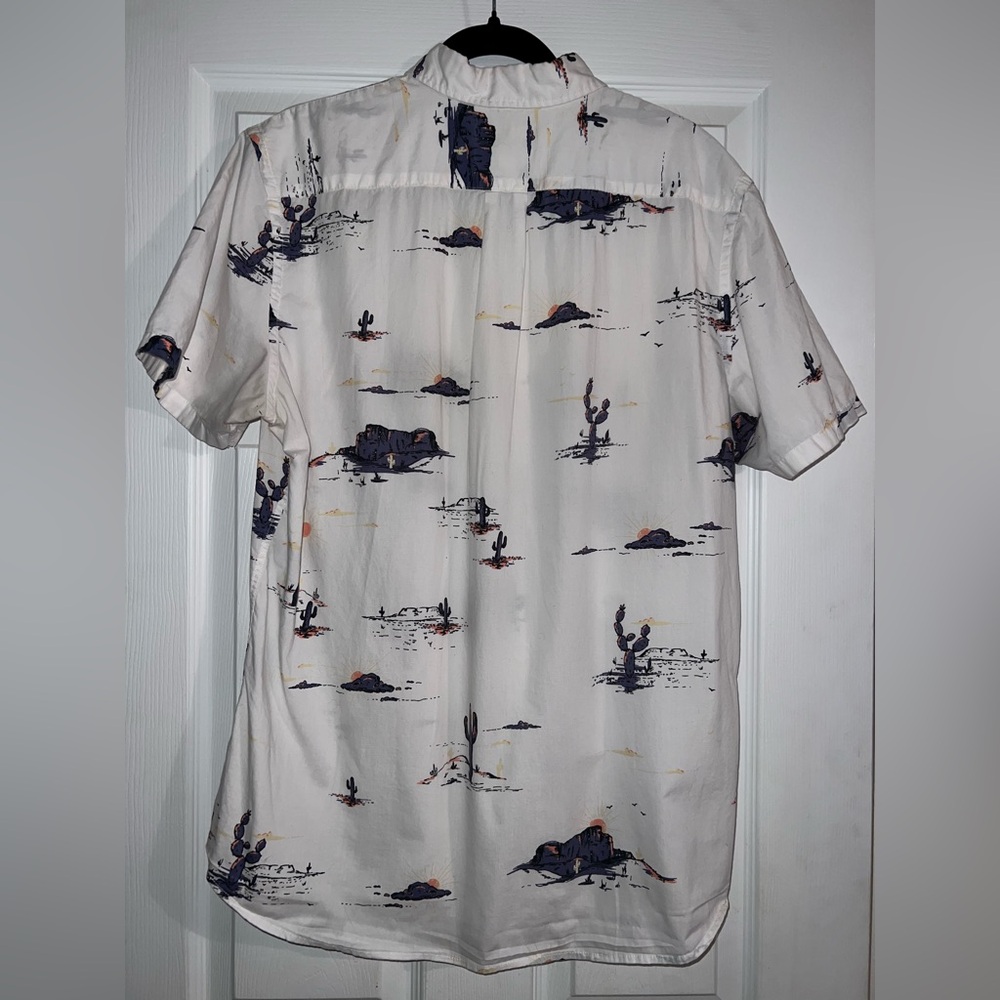 Goodthreads Desert Cactus Print Standard Fit Short Sleeve Shirt - Picture 10 of 10